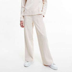 Flared trousers with drawstring