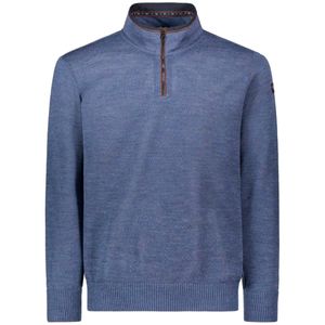 Merino wool sweater with alcantara details oversized sizes