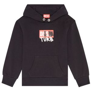 Black sweatshirt with DISTURB logo 6-16 years
