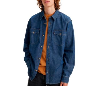 Dark denim western shirt
