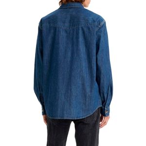 Dark denim western shirt