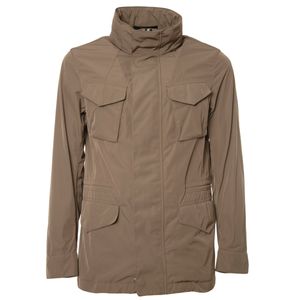 Field Jacket marrone in softshell stretch