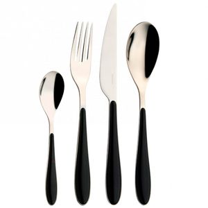 Black Gioia cutlery set 24pcs