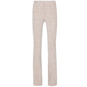 Checked trousers in cotton blend