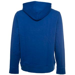 Royal blue sweatshirt with embroidered mini box logo