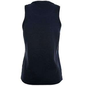 Top girocollo in maglia di cotone