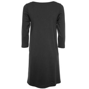 Solid color dress in viscose jersey