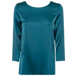 Solid color blouse in viscose jersey