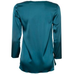 Solid color blouse in viscose jersey