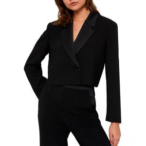 Giacca corta Marigot in crepe envers satin