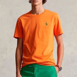 T-shirt arancione in jersey Custom Slim-Fit