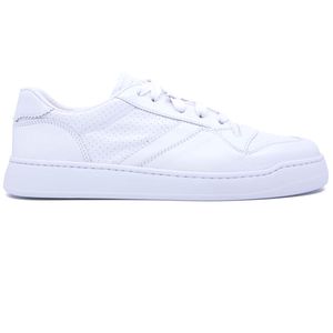 Chiffon leather sneakers