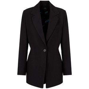 Blazer in viscose and cotton twill