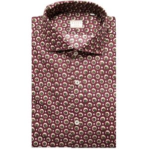 Tailor fit shirt in printed cotton