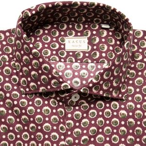 Tailor fit shirt in printed cotton