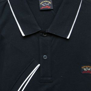 Polo regular fit in cotone organico con patch logo