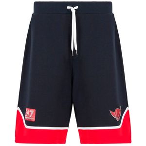 Olimpia Milano cotton shorts with red bands