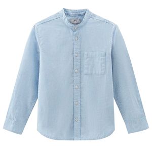 Boy's shirt in linen and cotton blend