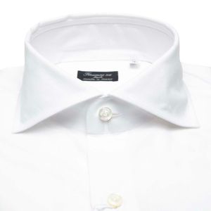 Camicia Eduardo cucita a mano cin minitrama