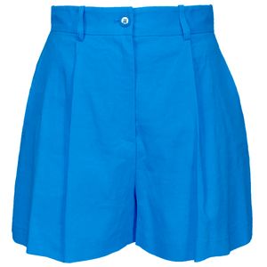 Solid color shorts in stretch linen
