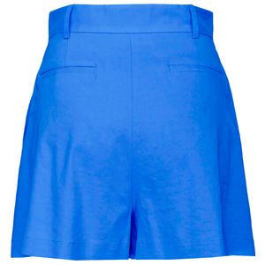 Solid color shorts in stretch linen