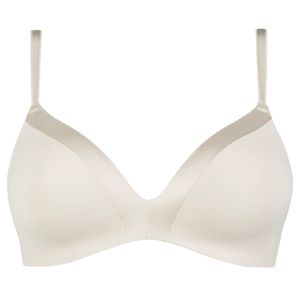 Nude Bi-Stretch low-cut bra with underwire