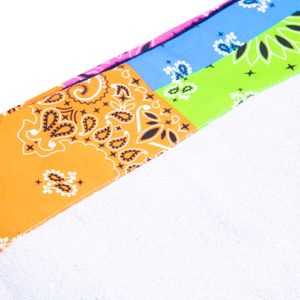 Terry Bandanna Round Fluo beach towel