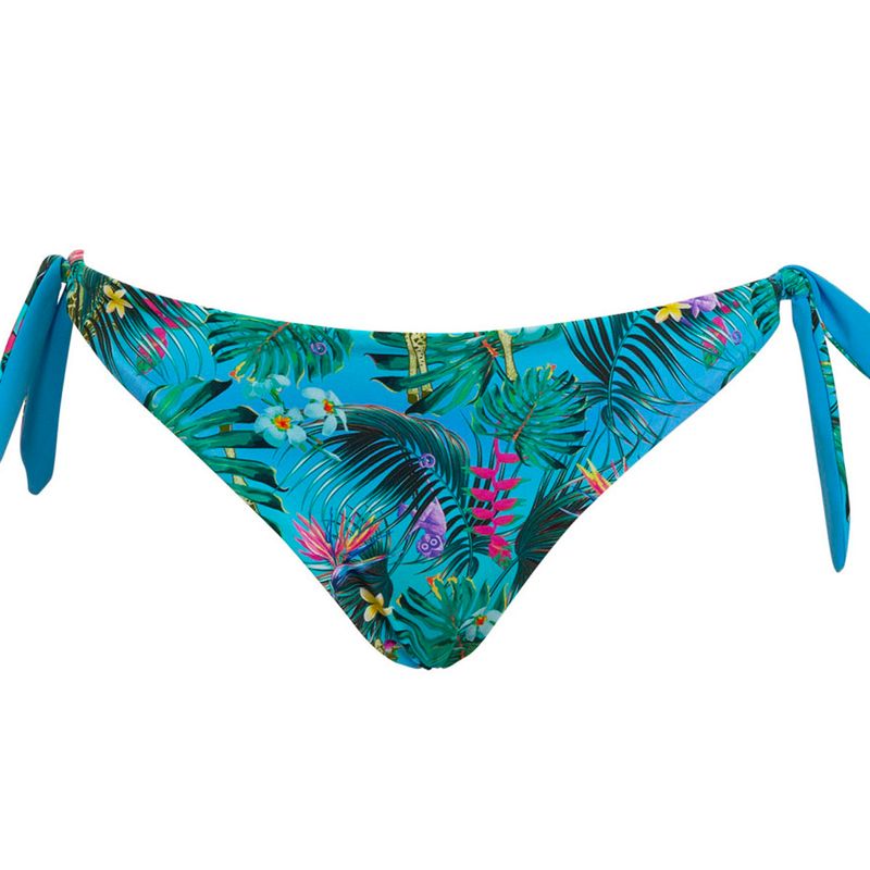 Verdissima Slip bikini brasiliana stampa tropicale su Arteni.it