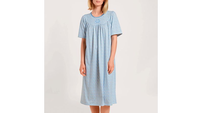 Calida Long Sleeve Cotton Nightgown  Night gown, Cotton nightgown, Long  sleeve nightdress