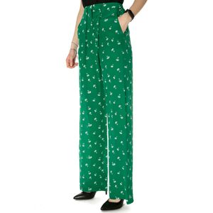Gemona printed silk trousers