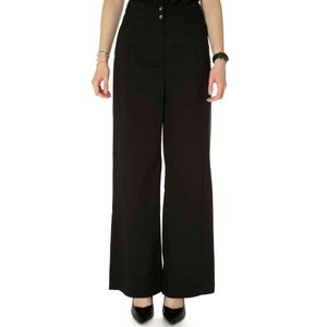 Palazzo trousers in cotton poplin