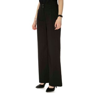 Palazzo trousers in cotton poplin
