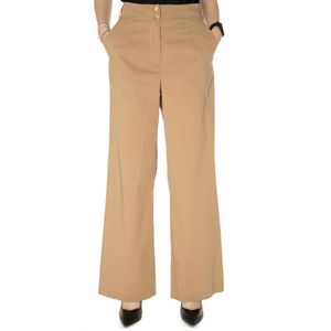 Pantalone a palazzo in popeline di cotone