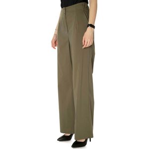 Palazzo trousers in cotton poplin