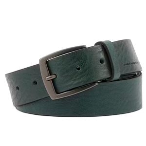 Black Square leather belt