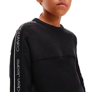Boy's sweater with logo band