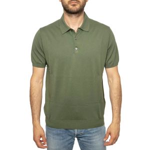Garment-dyed cotton polo shirt