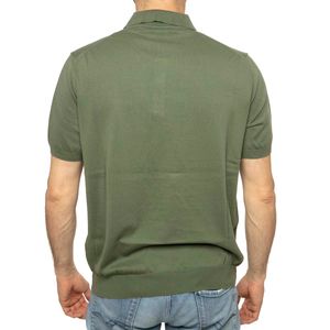 Garment-dyed cotton polo shirt
