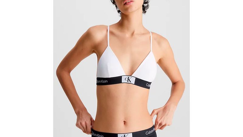 Calvin Klein - Triangle bra with logo band on