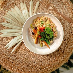 Mother of pearl Sand pasta bowl 22cm