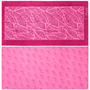 Double-sided leaves beach towel