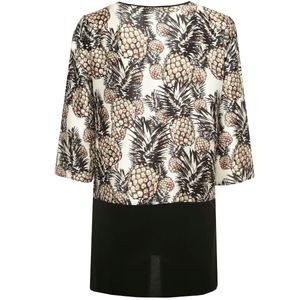 Blusa con maniche 3/4