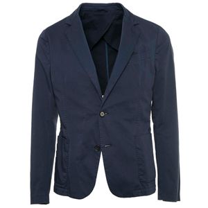 Single-breasted jacket in stretch cotton