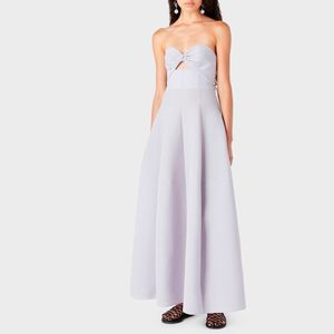 Long dress with sweetheart neckline