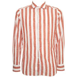 Two-tone vertical striped shirt