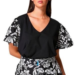 T-Shirt con maniche stampate Varco