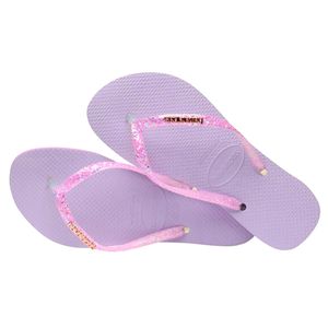 Ciabatta Slim Glitter Flourish viola