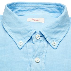 Button-down shirt in pure linen