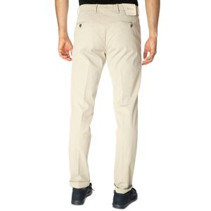 Pantalone Cannet beige con risvolti
