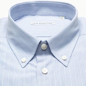 Camicia a righe button-down con taschino